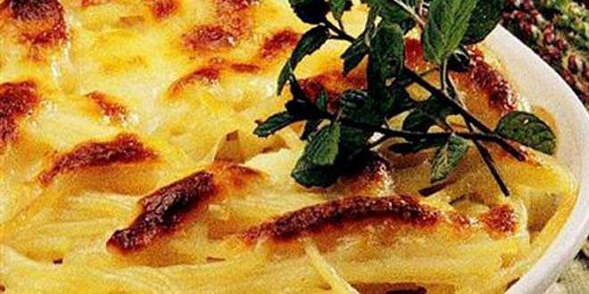 Fırında pazılı makarna