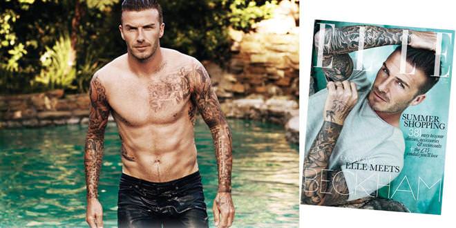 Beckham, İngiliz moda dergisinin kapağındaki ilk erkek!