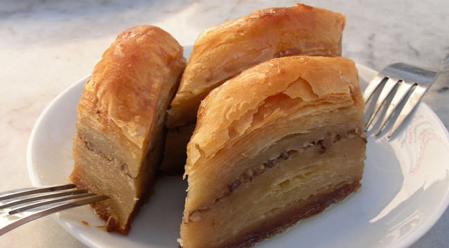 Kavunlu peynirli baklava