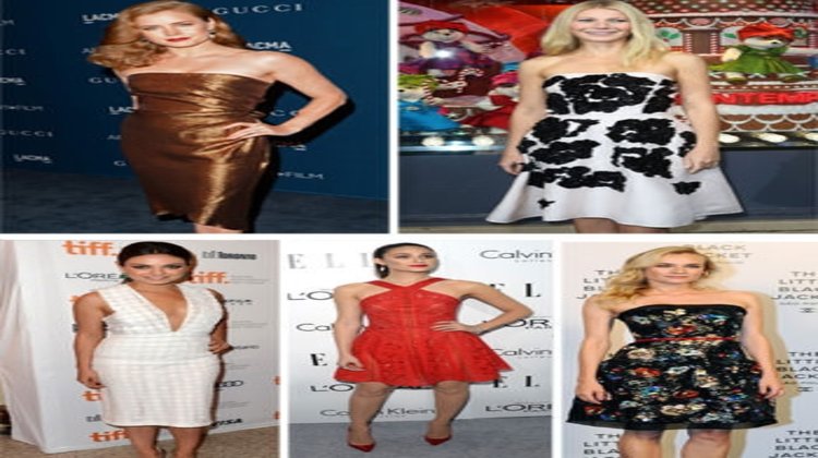 Ünlülerin kokteyl elbiseleri