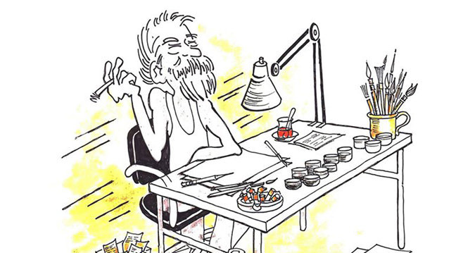 Ressam Süha Senir'in sergisi Barış Manço Kültür Merkezi’nde