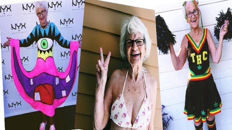 87 yaşındaki Baddie Winkle Instagram'ı salladı!