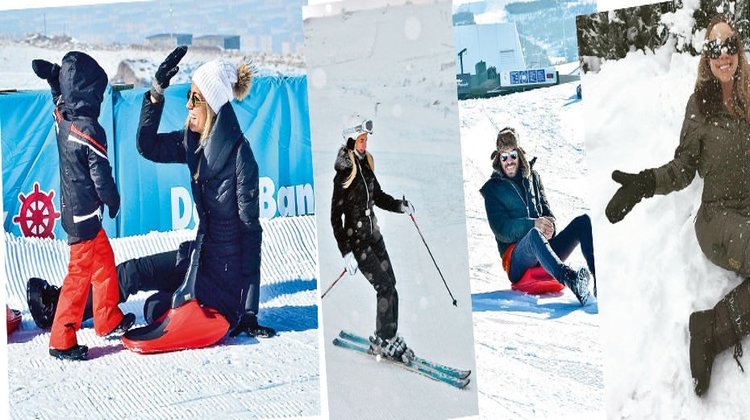 Ünlülerin kar tatilinden fotoğraflar