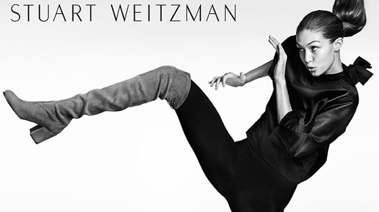 Gigi Hadid Stuart Weitzman Sonbahar 2016 Kampanyasında