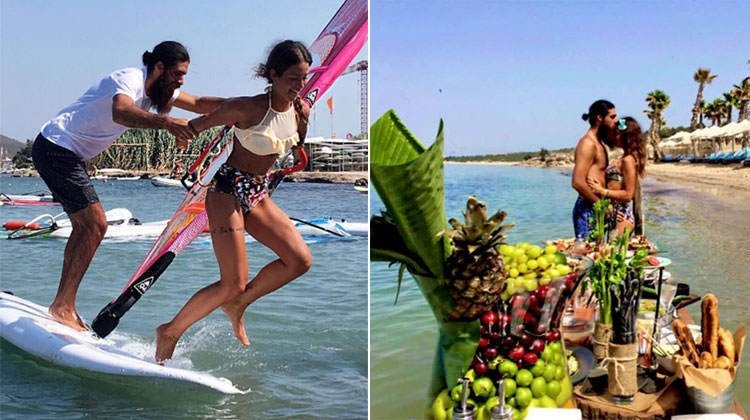 Eliz Sakuçoğlu ve Beran Benan tatilde