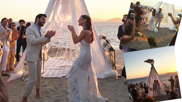 Pia Hakko ve Kerim Yeşil'in Mikonos'taki düğünü