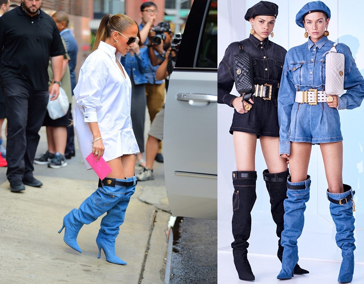 Jennifer Lopez'in Versace çizmeleri!