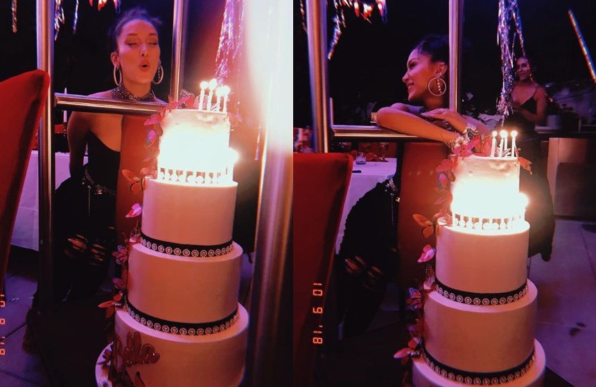 Bella Hadid'e doğum günü kutlaması