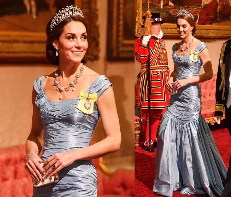 Kate Middleton Diana'nın tacını taktı