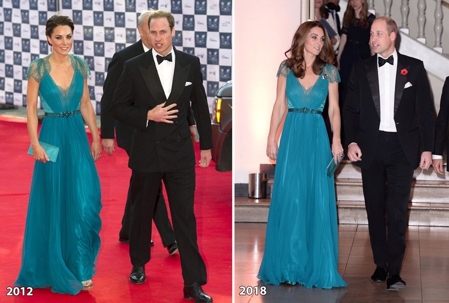 Kate Middleton, Jenny Packham elbisesini 2. kez giydi