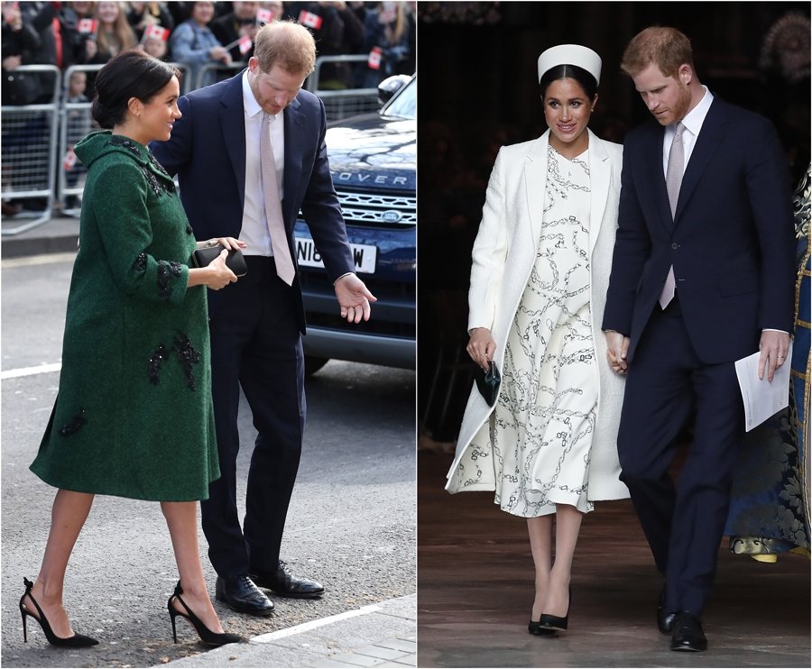 Meghan Markle'dan bir günde 2 stil!