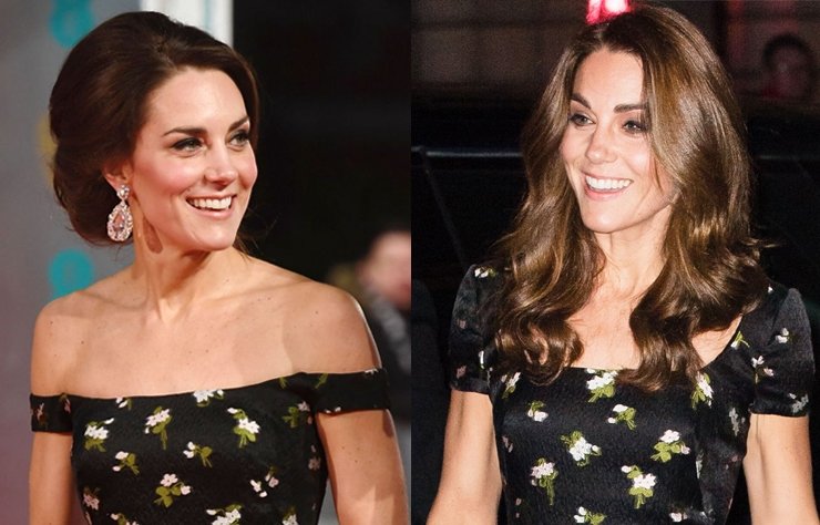 Kate Middleton'dan aynı elbiseye farklı yorum