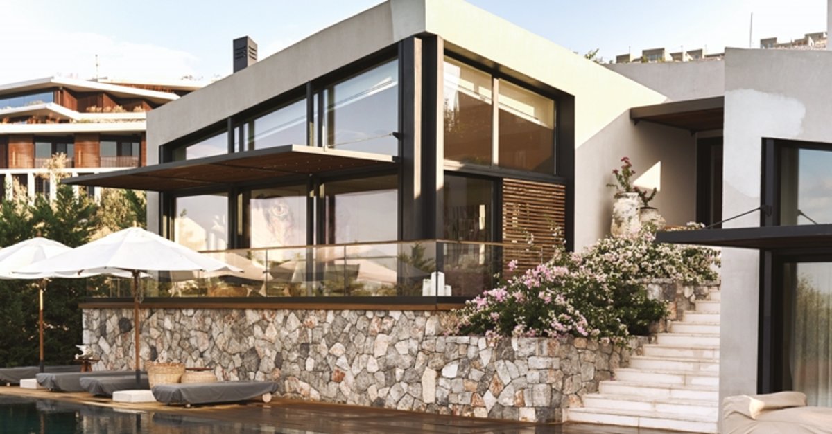 Tereza Maxová ve Burak Öymen'in Akbük Kaplankaya'daki evi