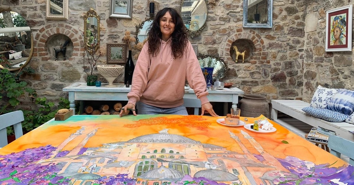Ressam Pınar Tınç'tan ''Yuvaya Dönüş'' 