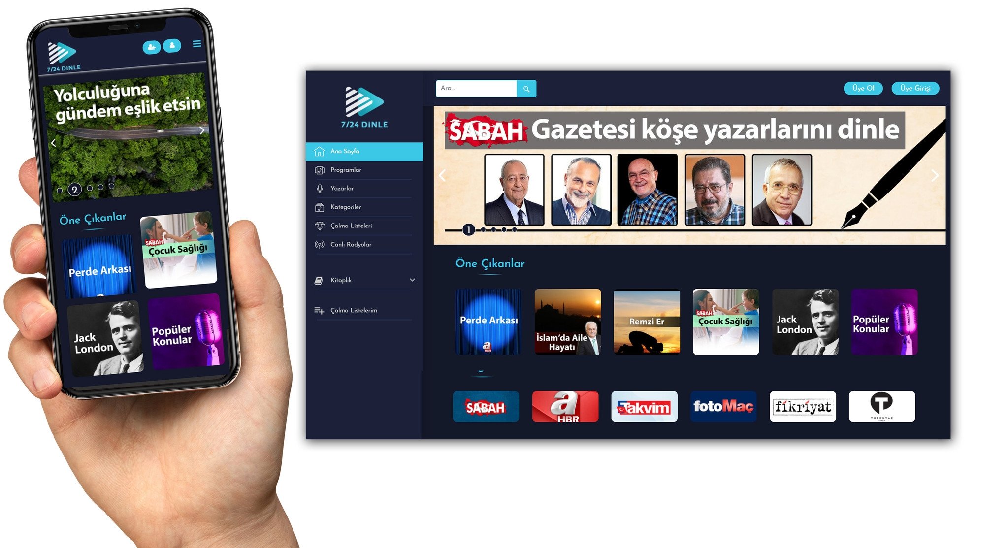 Hayatın her anında 7/24 Dinle