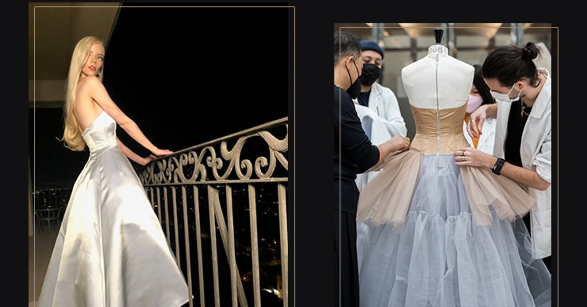 Anya Taylor-Joy'un  çelik mavi Dior elbisesi nasıl ortaya çıktı?