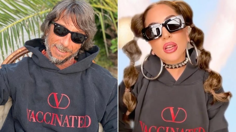 Valentino'dan Aşıya Destek İçin "Vaccinated" Yazılı Kapüşonlu Üst