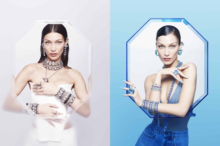 Bella Hadid Swarovski'nin Yeni Yüzü Olarak Işıldıyor