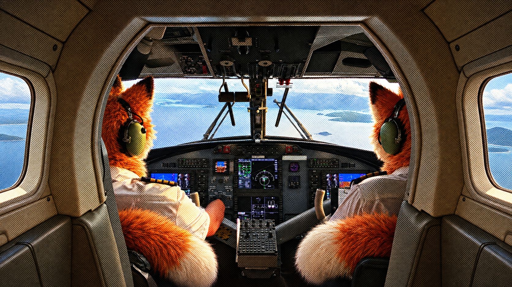 'Furry' Havayolu Pilotları Kendi Hallerinde Takılıyor
